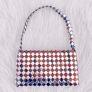 Metallic Candy Wrapper Handbag Purse